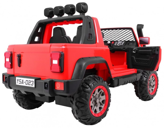 Auto terenowe AllRoad dla 2 dzieci Czerwony + Napęd 4x4 + Pilot + Wolny Start + MP3 LED-8 6830 