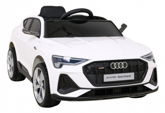 Audi E-Tron Sportback dla dzieci Biały + Pilot + Napęd 4x4 + Wolny Start + Radio MP3 + LED-9 6831 