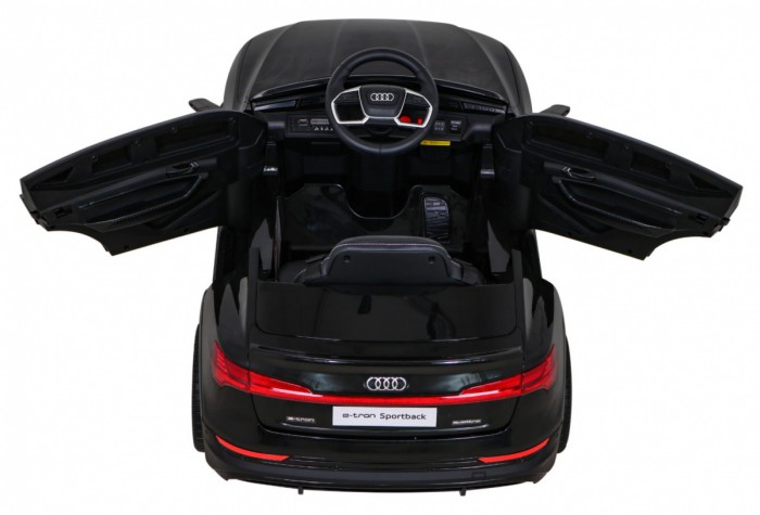 Audi E-Tron Sportback dla dzieci Czarny + Pilot + Napęd 4x4 + Wolny Start + Radio MP3 + LED-7 6832 