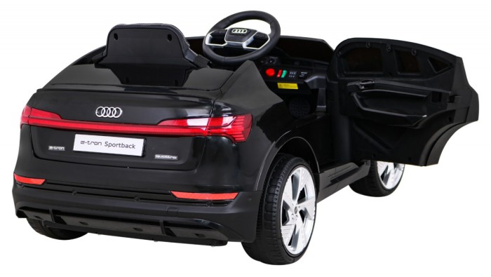 Audi E-Tron Sportback dla dzieci Czarny + Pilot + Napęd 4x4 + Wolny Start + Radio MP3 + LED-9 6832 