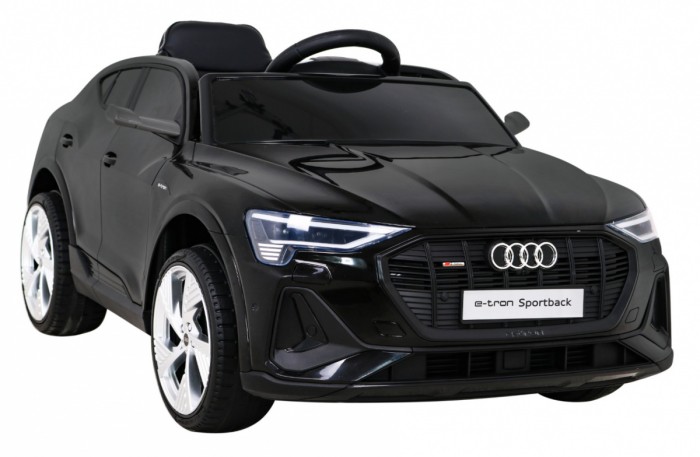 Audi E-Tron Sportback dla dzieci Czarny + Pilot + Napęd 4x4 + Wolny Start + Radio MP3 + LED-10 6832 