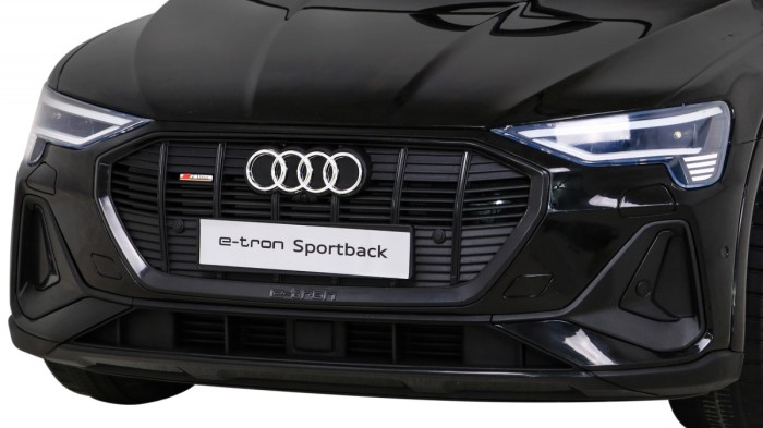 Audi E-Tron Sportback dla dzieci Czarny + Pilot + Napęd 4x4 + Wolny Start + Radio MP3 + LED-12 6832 