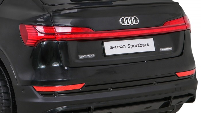 Audi E-Tron Sportback dla dzieci Czarny + Pilot + Napęd 4x4 + Wolny Start + Radio MP3 + LED-13 6832 
