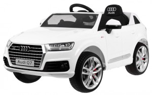 Audi Q7 Quattro S-Line SUV na akumulator Biały + Pilot + Radio MP3 LED