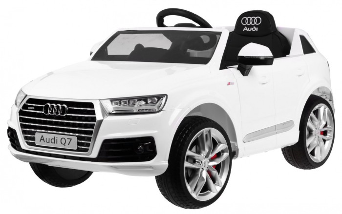 Audi Q7 Quattro S-Line SUV na akumulator Biały + Pilot + Radio MP3 LED