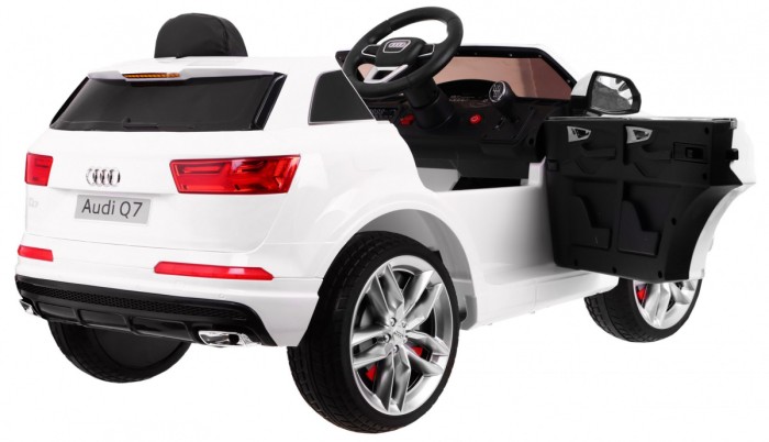 Audi Q7 Quattro S-Line SUV na akumulator Biały + Pilot + Radio MP3 LED-3 6835 