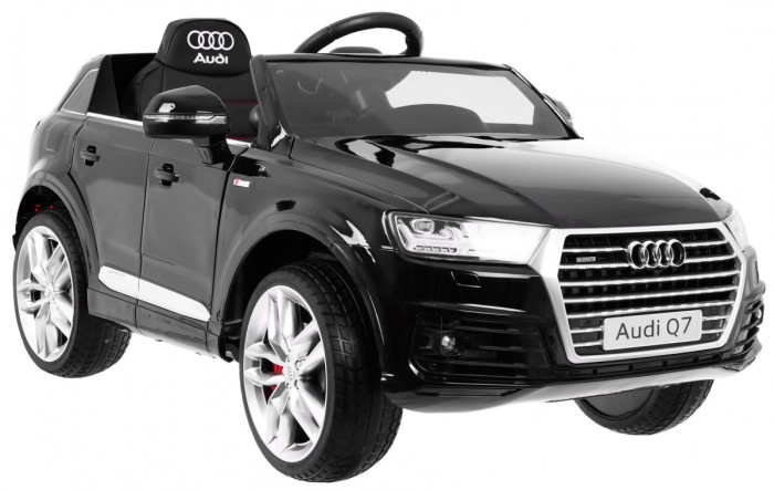 Audi Q7 Quattro S-Line na akumulator Czarny + Pilot + Wolny Start + EVA + Radio MP3 LED-3 6836 
