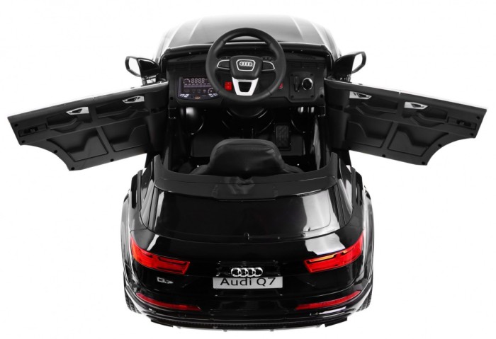 Audi Q7 Quattro S-Line na akumulator Czarny + Pilot + Wolny Start + EVA + Radio MP3 LED-5 6836 