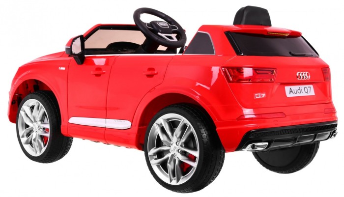 Audi Q7 Quattro S-Line na akumulator Czerwony + Pilot + Wolny Start + EVA + Radio MP3 LED-2 6837 