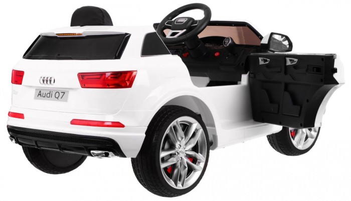 Audi Q7 Quattro S-Line na akumulator Lakier Biały + Pilot + Wolny Start + EVA + Radio MP3-2 6838 