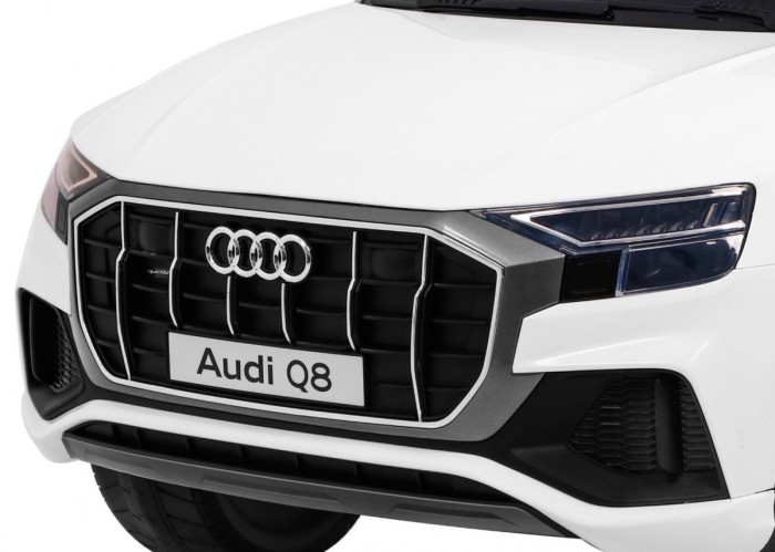 Audi Q8 Lift na akumulator dla dzieci Biały + Pilot + EVA + Wolny Start + MP3 USB + LED-11 6844 