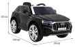 Audi Q8 Lift na akumulator dla dzieci Czarny + Pilot + EVA + Wolny Start + MP3 USB + LED-2 6845 