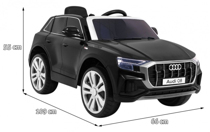 Audi Q8 Lift na akumulator dla dzieci Czarny + Pilot + EVA + Wolny Start + MP3 USB + LED-2 6845 