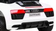 Audi R8 na akumulator dla dzieci Biały + Pilot + EVA + Wolny Start + MP3 LED-11 6853 