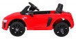 Audi R8 na akumulator dla dzieci Czerwony + Pilot + EVA + Wolny Start + MP3 LED-4 6855 