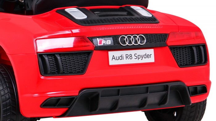 Audi R8 na akumulator dla dzieci Czerwony + Pilot + EVA + Wolny Start + MP3 LED-12 6855 