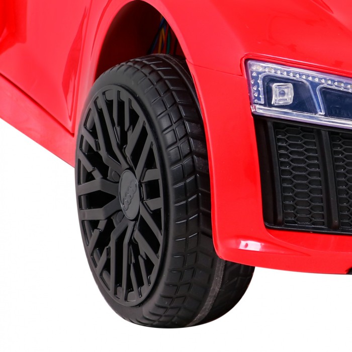 Audi R8 na akumulator dla dzieci Czerwony + Pilot + EVA + Wolny Start + MP3 LED-13 6855 
