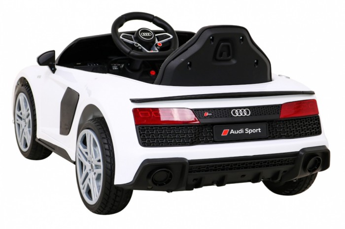 Audi R8 LIFT Samochodzik na akumulator Biały + Pilot-5 6856 