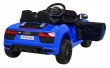 Audi R8 na akumulator dla dzieci Niebieski + Pilot + EVA + Wolny Start + MP3 LED-9 6860 