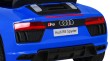 Audi R8 na akumulator dla dzieci Niebieski + Pilot + EVA + Wolny Start + MP3 LED-13 6860 