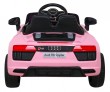 Audi R8 na akumulator dla dzieci Różowy + Pilot + EVA + Wolny Start + MP3 LED-6 6861 