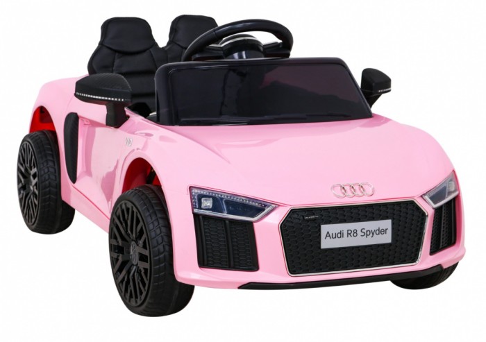 Audi R8 na akumulator dla dzieci Różowy + Pilot + EVA + Wolny Start + MP3 LED-9 6861 