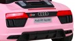 Audi R8 na akumulator dla dzieci Różowy + Pilot + EVA + Wolny Start + MP3 LED-11 6861 