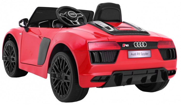 Audi R8 Spyder na akumulator Czerwony + Pilot + EVA + Wolny Start + Radio MP3 + LED-4 6864 