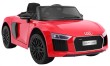 Audi R8 Spyder na akumulator Czerwony + Pilot + EVA + Wolny Start + Radio MP3 + LED-5 6864 