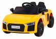 Audi R8 na akumulator dla dzieci Żółty + Pilot-1 6869 