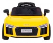 Audi R8 na akumulator dla dzieci Żółty + Pilot-3 6869 