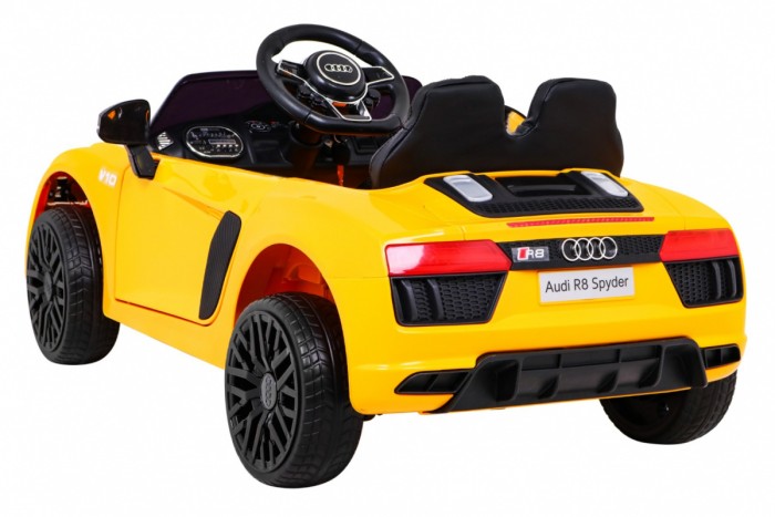 Audi R8 na akumulator dla dzieci Żółty + Pilot-5 6869 