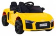Audi R8 na akumulator dla dzieci Żółty + Pilot-9 6869 