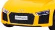 Audi R8 na akumulator dla dzieci Żółty + Pilot-10 6869 