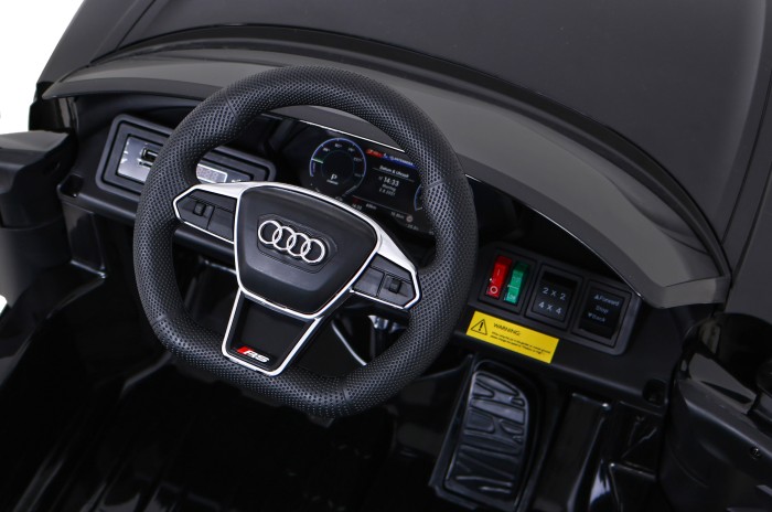 Audi RS E-Tron GT na akumulator Czarny + Pilot + Napęd 4x4 + Radio MP3 + LED + EVA-10 6871 