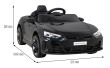 Audi RS E-Tron GT na akumulator Czarny + Pilot + Napęd 4x4 + Radio MP3 + LED + EVA-14 6871 