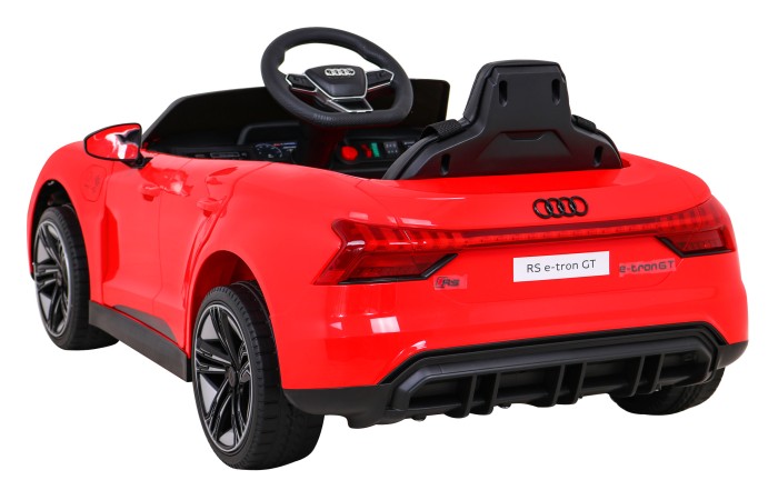 Audi RS E-Tron GT na akumulator Czerwony + Pilot + Napęd 4x4 + Radio MP3 + LED + EVA-5 6872 