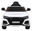 Audi RS Q8 Autko na akumulator Biały + Pilot + Wolny Start + EVA + LED + MP3 USB-3 6874 