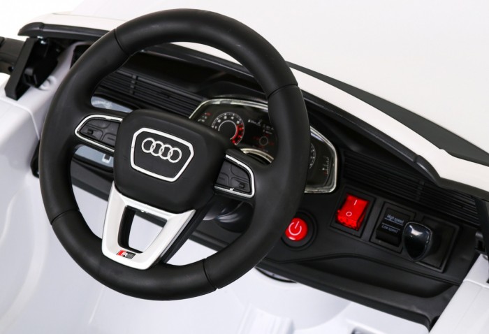 Audi RS Q8 Autko na akumulator Biały + Pilot + Wolny Start + EVA + LED + MP3 USB-8 6874 