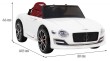 Auto na akumulator Bentley EXP 12 dla dzieci Biały + Pilot + Otwierane drzwi + Elegancki wygląd-2 6880 