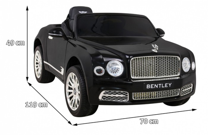 Bentley Mulsanne na akumulator Czarny + Pilot + EVA + Wolny Start + MP3 USB + LED-2 6884 