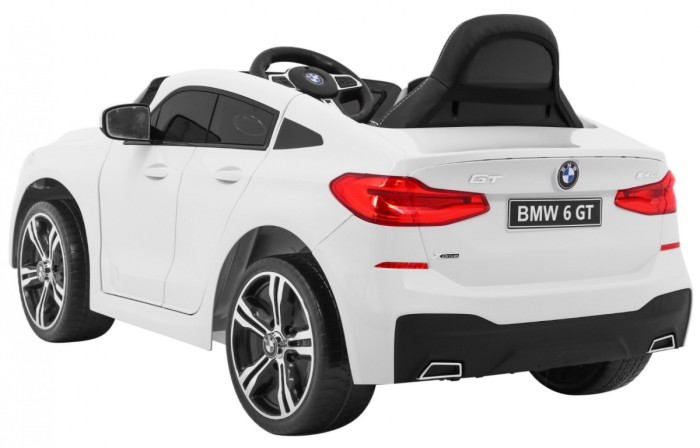 BMW 6 GT Autko na akumulator Biały + Pilot + Wolny Start + EVA + Pasy + LED MP3-5 6890 