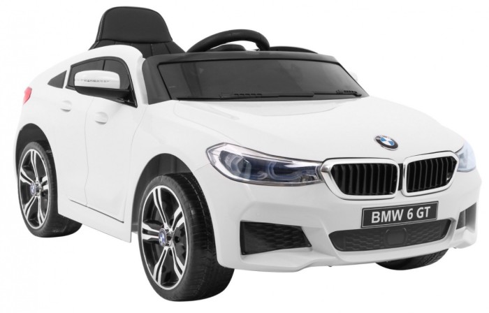 BMW 6 GT Autko na akumulator Biały + Pilot + Wolny Start + EVA + Pasy + LED MP3-9 6890 