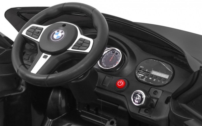 BMW 6 GT Autko na akumulator Czarny + Pilot + Wolny Start + EVA + Pasy + LED MP3-12 6891 