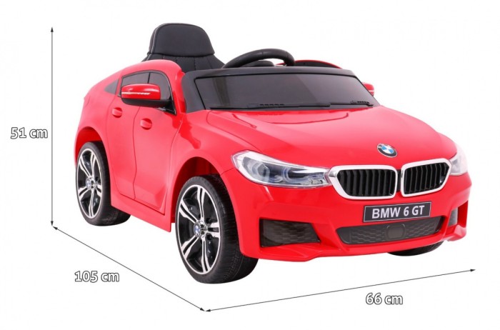 BMW 6 GT Autko na akumulator Czerwone + Pilot-2 6892 