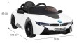 BMW I8 Lift Auto na akumulator Biały + Pilot-2 6894 