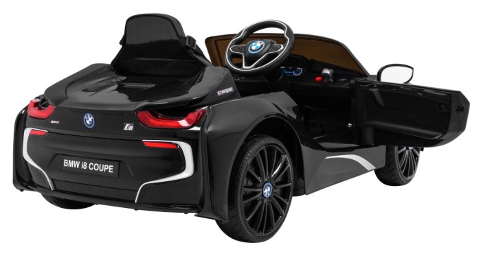 BMW I8 Lift Auto na akumulator Czarny + Pilot-9 6895 