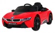 BMW I8 Lift Auto na akumulator Czerwony + Pilot + Wolny Start + 3-pkt pasy + MP3 USB + LED-1 6896 