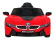 BMW I8 Lift Auto na akumulator Czerwony + Pilot + Wolny Start + 3-pkt pasy + MP3 USB + LED-3 6896 