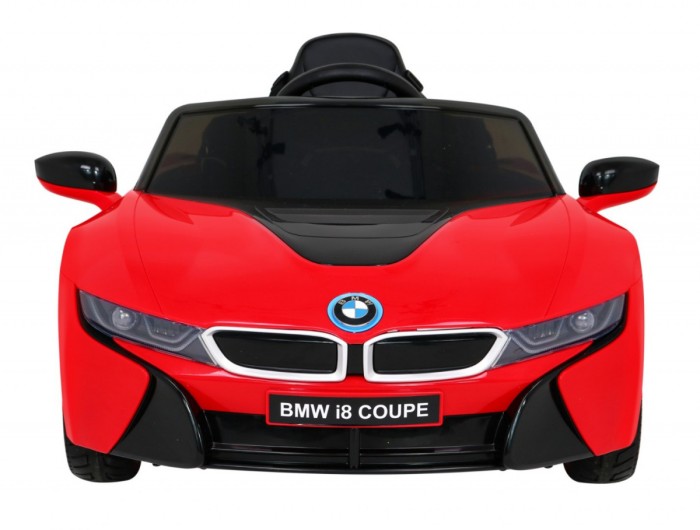 BMW I8 Lift Auto na akumulator Czerwony + Pilot + Wolny Start + 3-pkt pasy + MP3 USB + LED-3 6896 